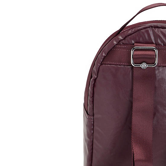 Sacs À Dos Kipling Kae Classiche Metallic Bordeaux | FR 1629UZ